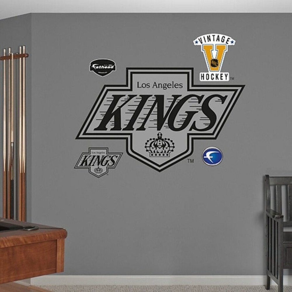 Fathead Los Angeles Kings Classic Team Logo Wall Graphic & Extras Brand New